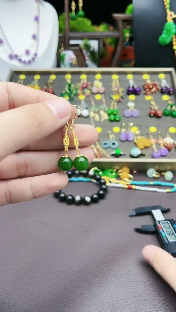 【闪购商品】玛瑙/玉髓耳饰银S925镶嵌437000