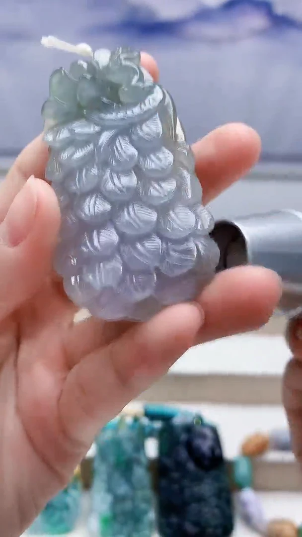 未镶嵌定制翡翠5145lr-毛货挂件101