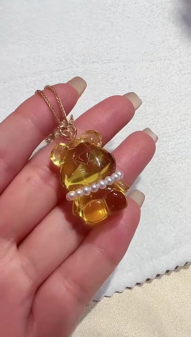 18K金镶嵌吊坠(赠链)琥珀琥珀吊坠