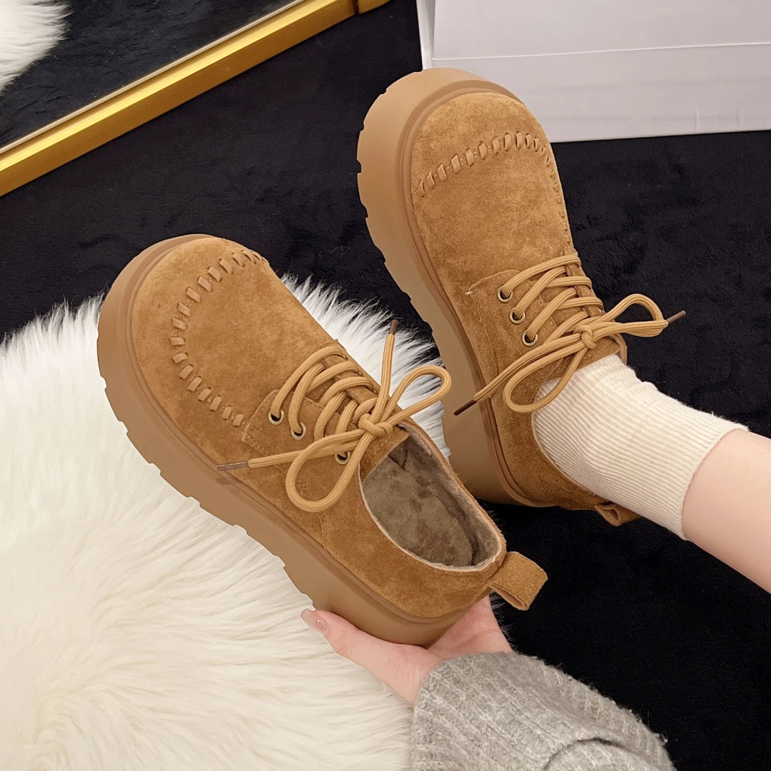 【6厘米增高加绒】勃肯鞋女鞋复古2025冬季新款舒适百搭休闲时尚鞋