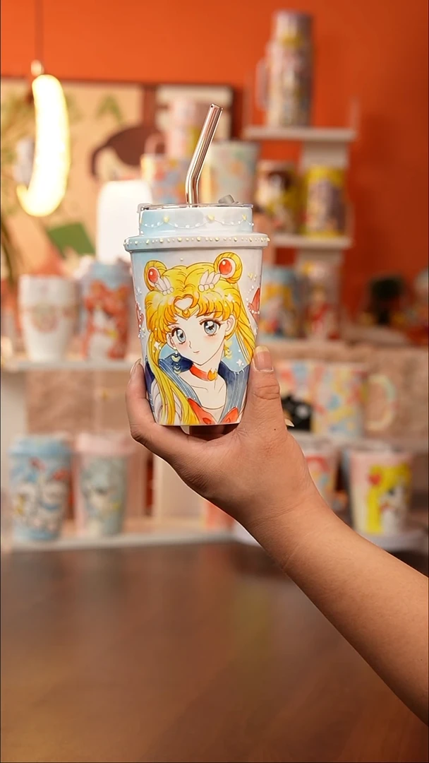 景德镇手工手绘文创陶瓷杯