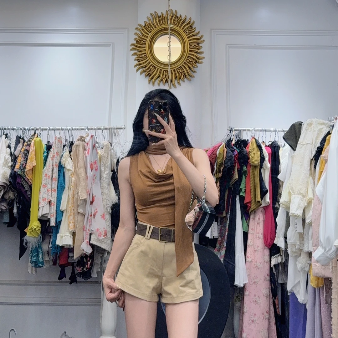 大气元（上衣）性感脖带上衣