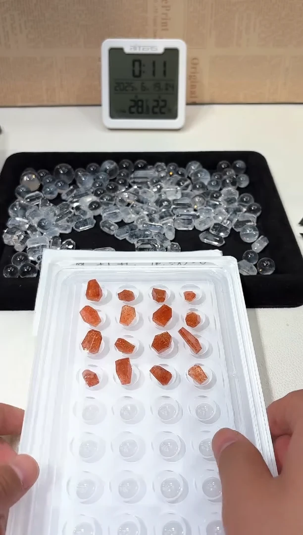 水晶手链未镶嵌A5金太阳随行一颗随机发打孔