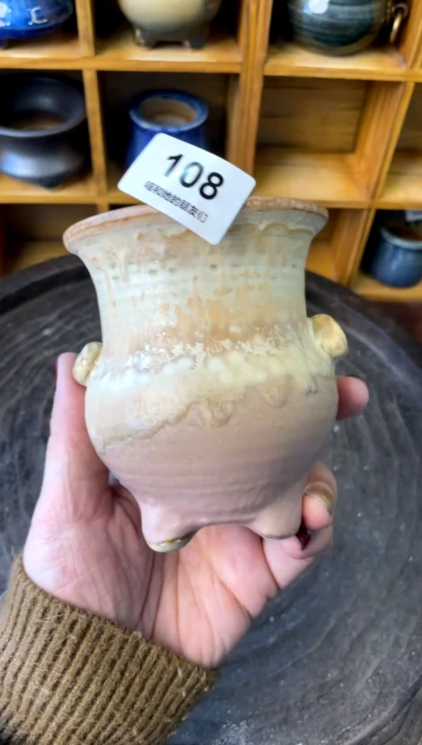 【闪购商品】陶108 内口7【喵喵团圆多肉盆】