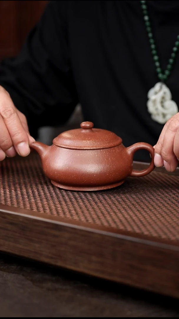 茶壶紫砂红皮龙明炉