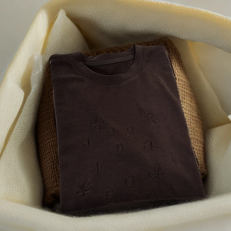 9038秋冬新款圆领字母刺绣宽松磨毛长袖打底衫T恤