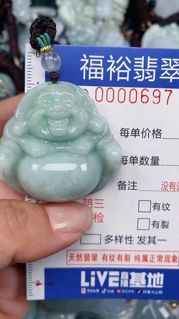 翡翠未镶嵌颈饰...0000697