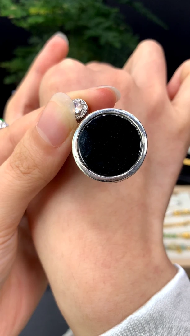 颈饰银S925镶嵌翡翠翡翠7