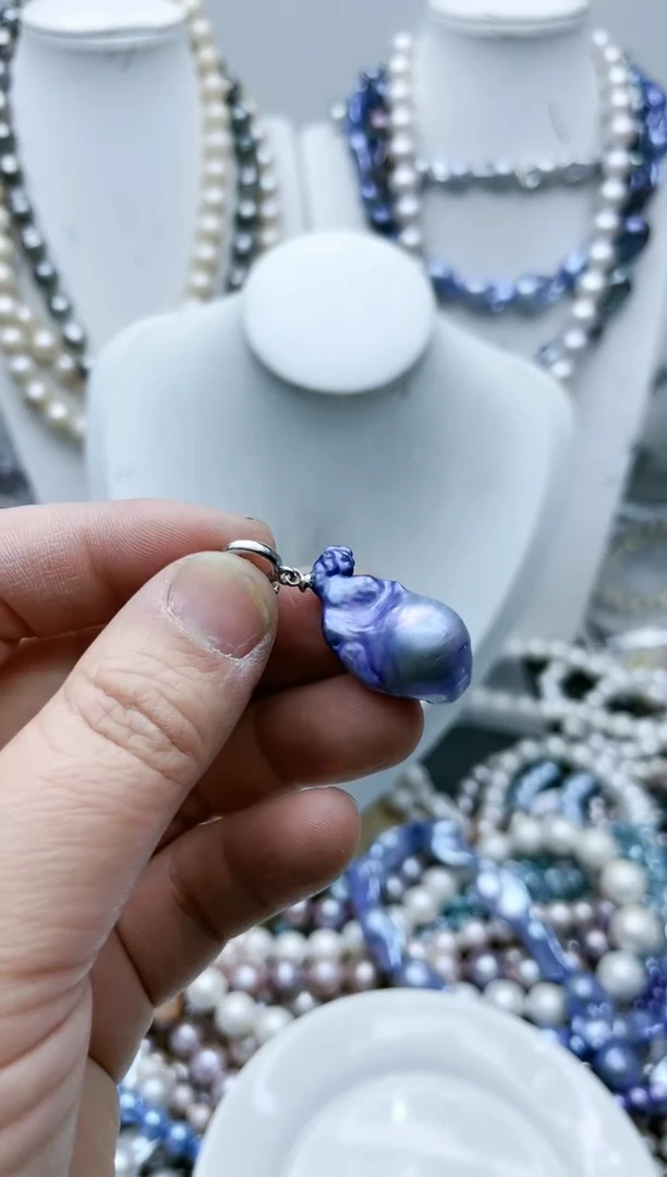 【闪购商品】淡水珍珠颈饰钛钢6