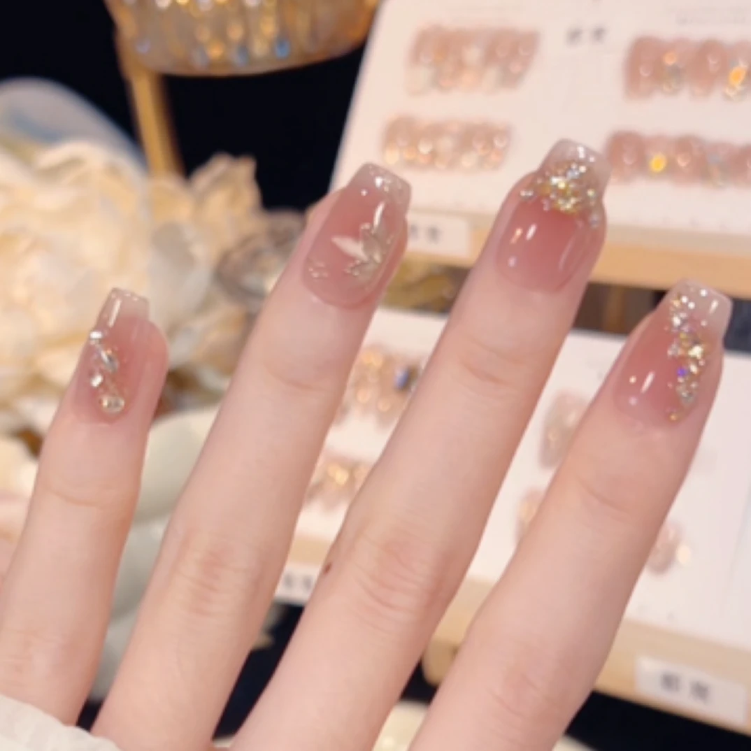 【浪漫主义】高级感钻~纯手工穿戴甲10个甲片CC