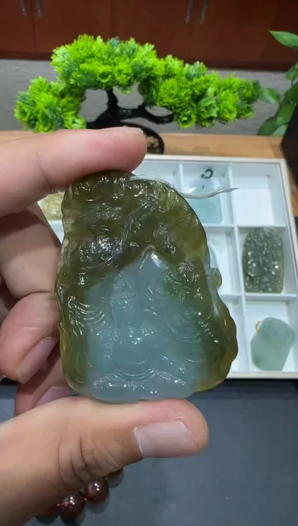 未镶嵌挂件翡翠A货翡翠多样性孤品