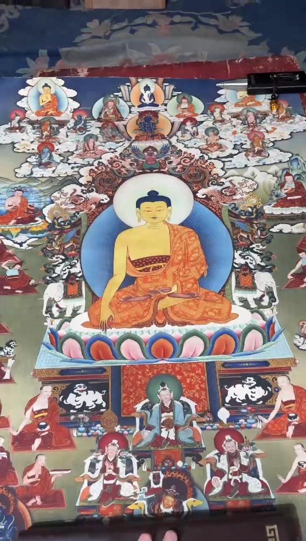 卷轴画龙妹的唐卡tk16