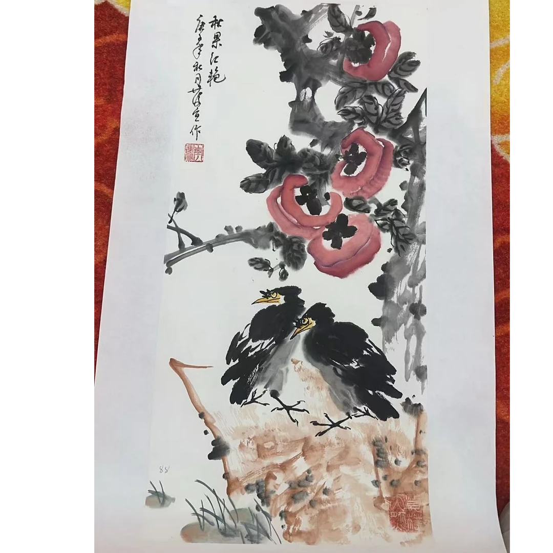 橱窗展示/暮雨文化/绘画/李庆宣老师/宣纸国画/有证书