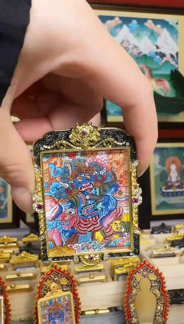 黑c-热贡纯手绘-卓玛