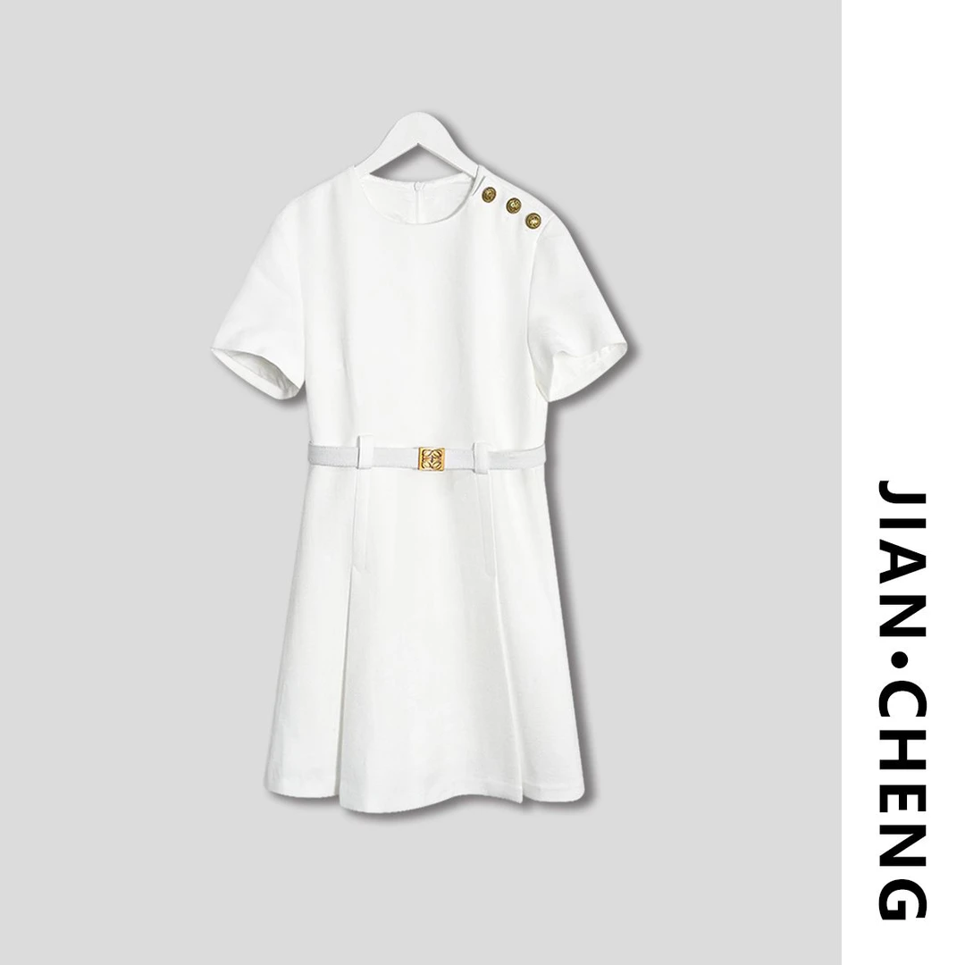 【简柽】收腰小香风连衣裙D503-WH320