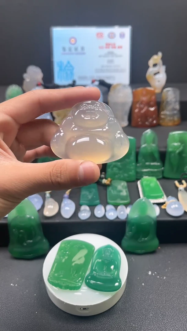 未镶嵌颈饰玛瑙/玉髓天然珠宝 一物一证