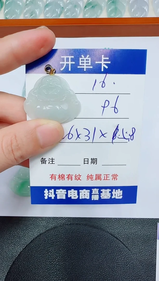 翡翠未镶嵌吊坠(赠链)16