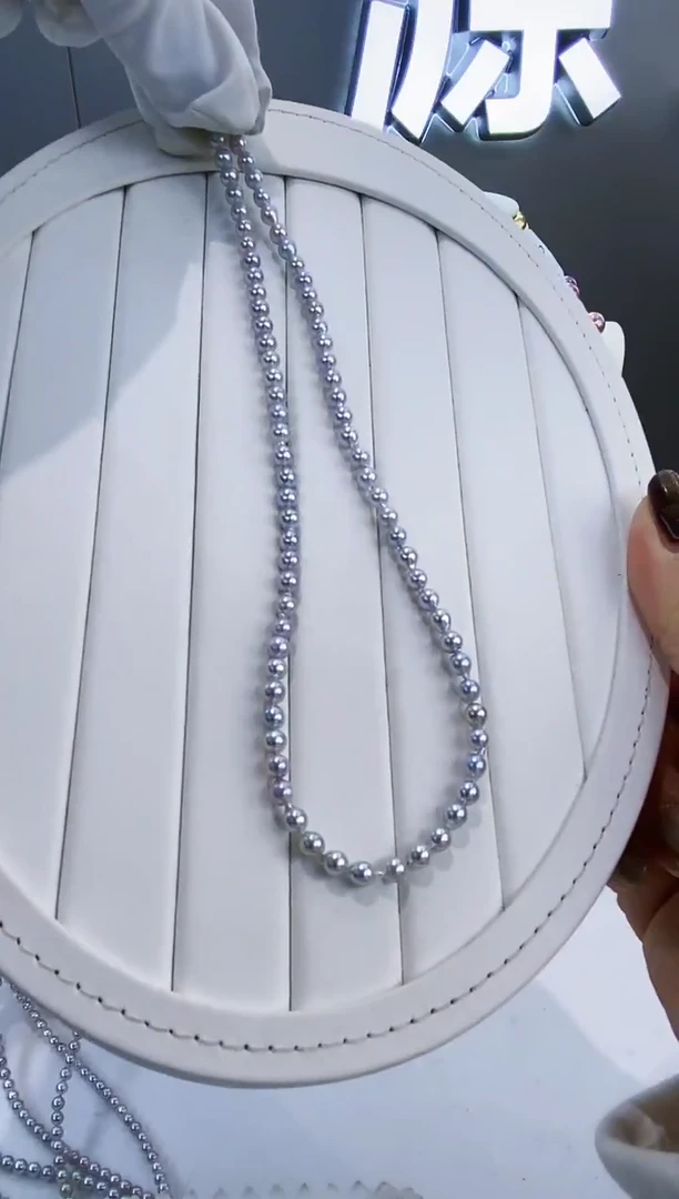 项链未镶嵌海水珍珠Y海水项链4-5