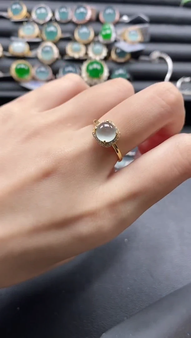 【闪购商品】翡翠戒指银S925镶嵌1111