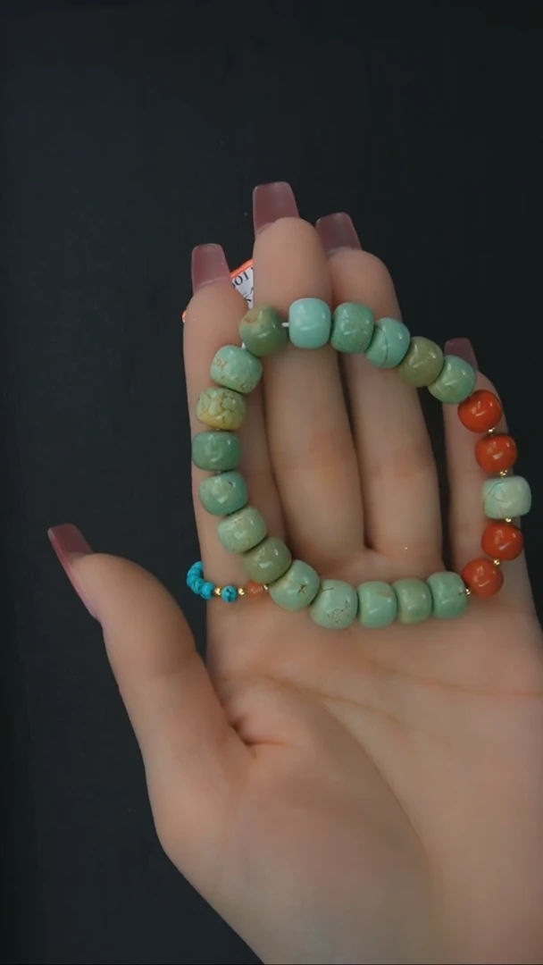 【闪购商品】绿松石手链银S925镶嵌发货一件