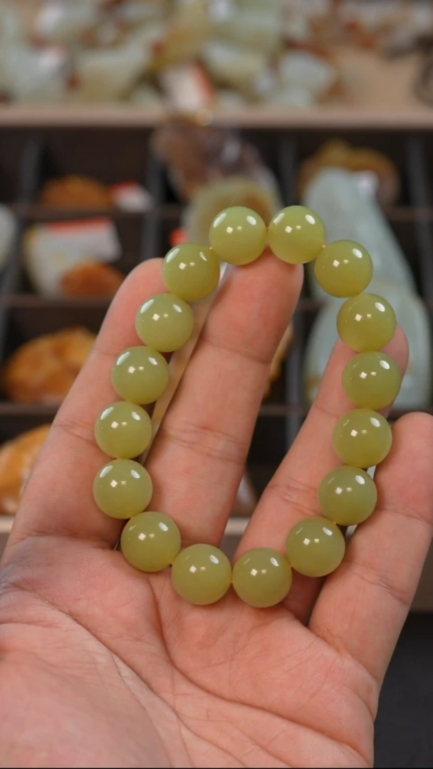 未镶嵌手串和田玉多样性发一件27