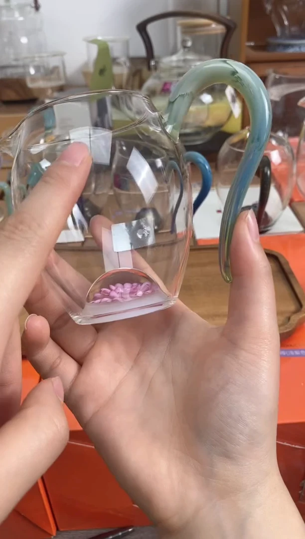 棠韵怡然青绿色样品微瑕