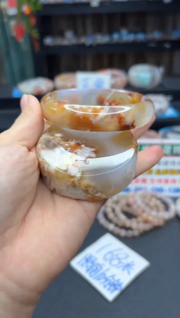 【闪购商品】石英质玉手镯未镶嵌2363（61圈赠送镯心）