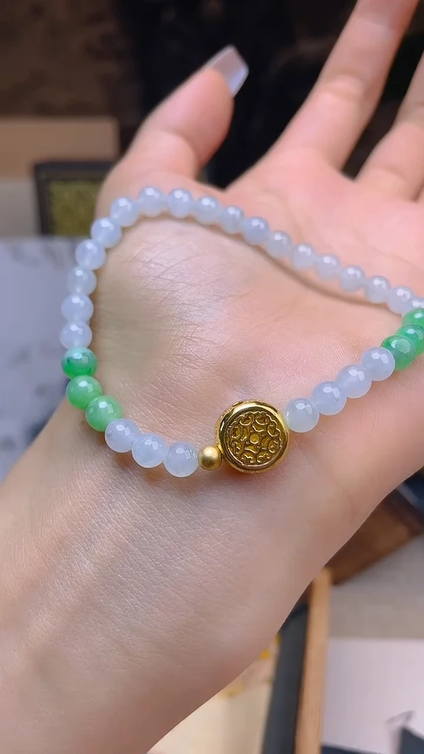 手链翡翠未镶嵌珠串
