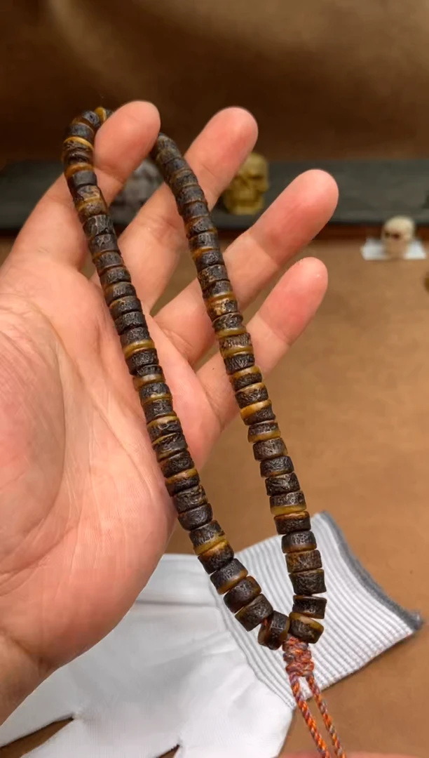 其他牛骨杂件56-老藏嘎嘎长串