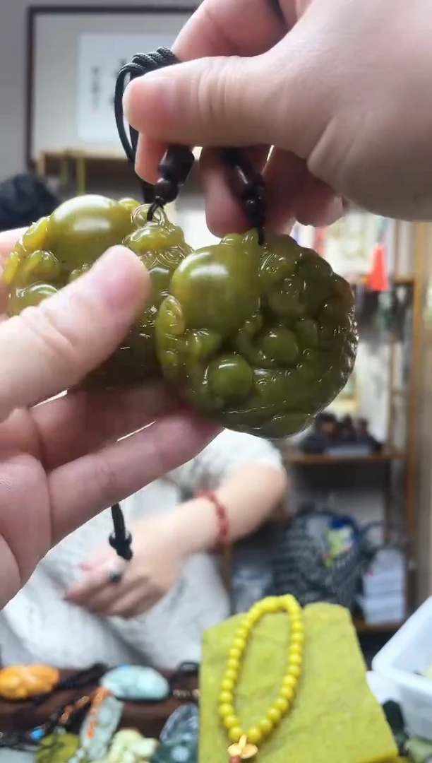 未镶嵌岫玉吊坠多样性发货拍一发一