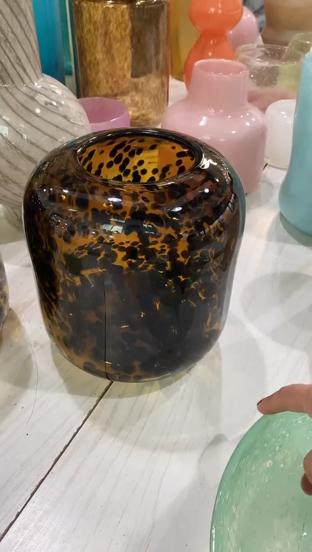 慕忆家手作琉璃花瓶粗