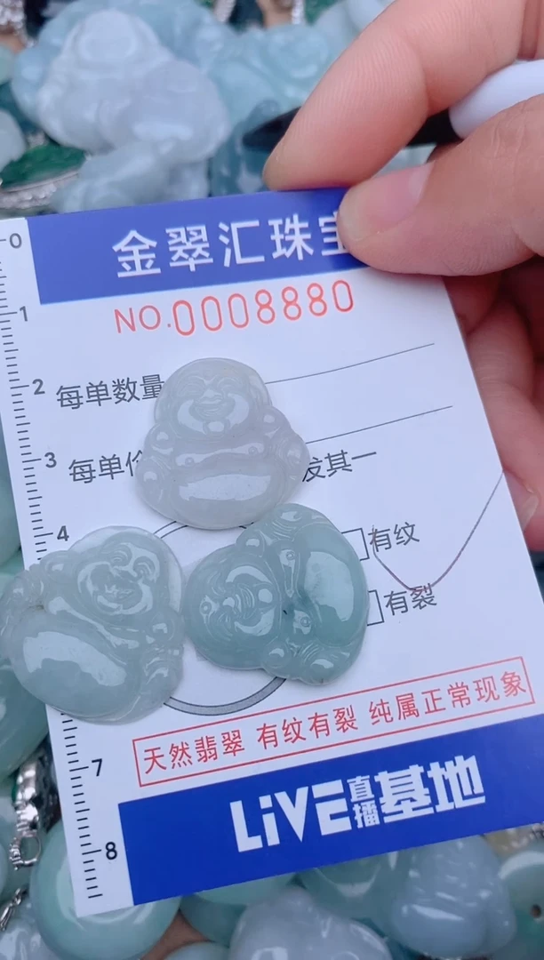 翡翠未镶嵌颈饰8880