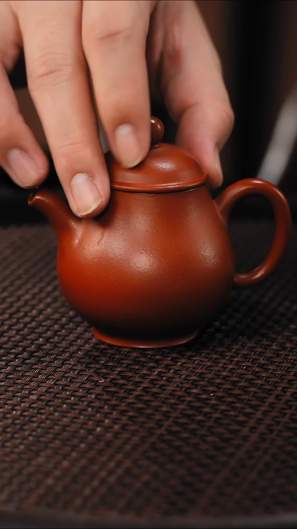 茶壶紫砂高潘 朱泥