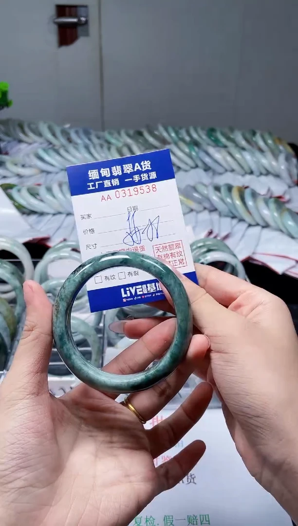 未镶嵌手镯翡翠天然翡翠A货9538