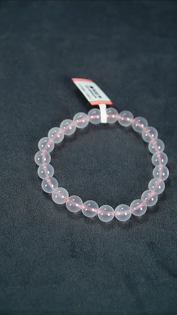 【闪购商品】水晶手链未镶嵌粉水晶0.9单圈71030057