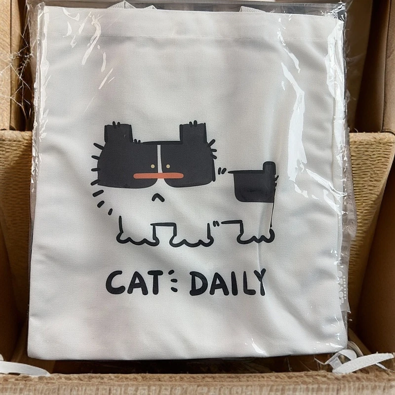 斜挎单肩两用包帆布袋磁力扣单肩包纯棉时尚休闲宝宝印花