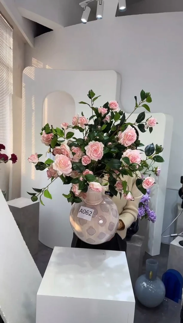 【闪购商品】藤拍13到15 油画粉山茶花（不含花瓶）