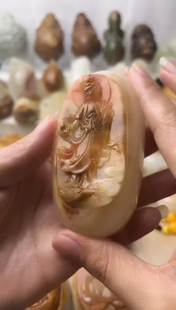 石材方解石棉纹正常不退换观音