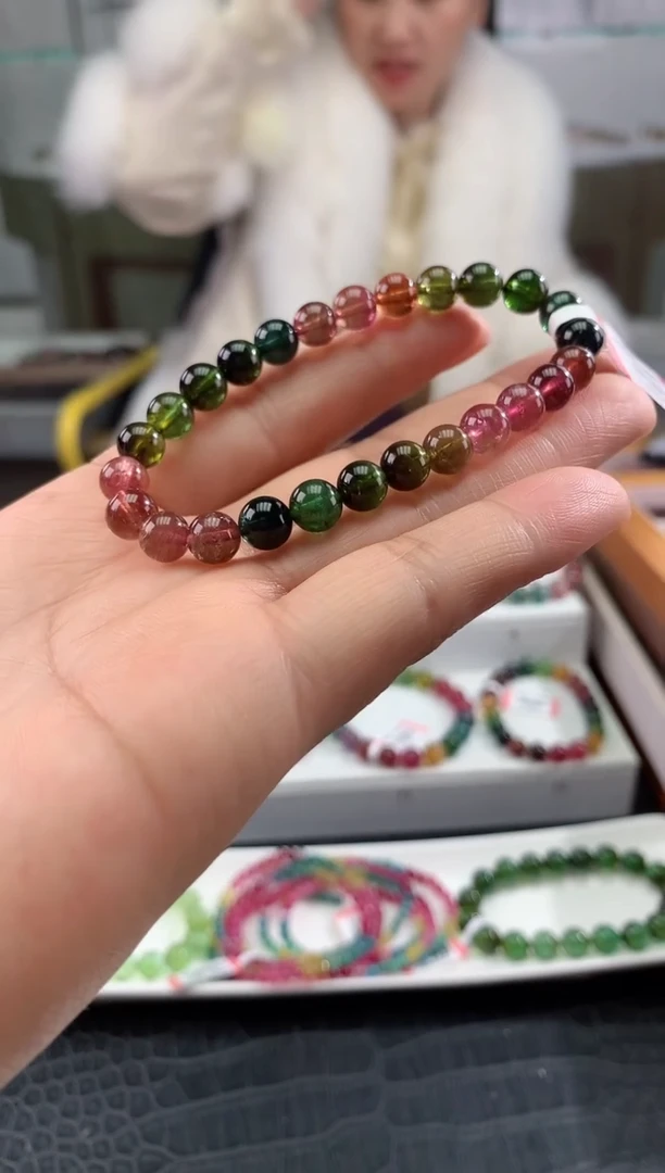 【闪购商品】碧玺手串未镶嵌多样性发一条