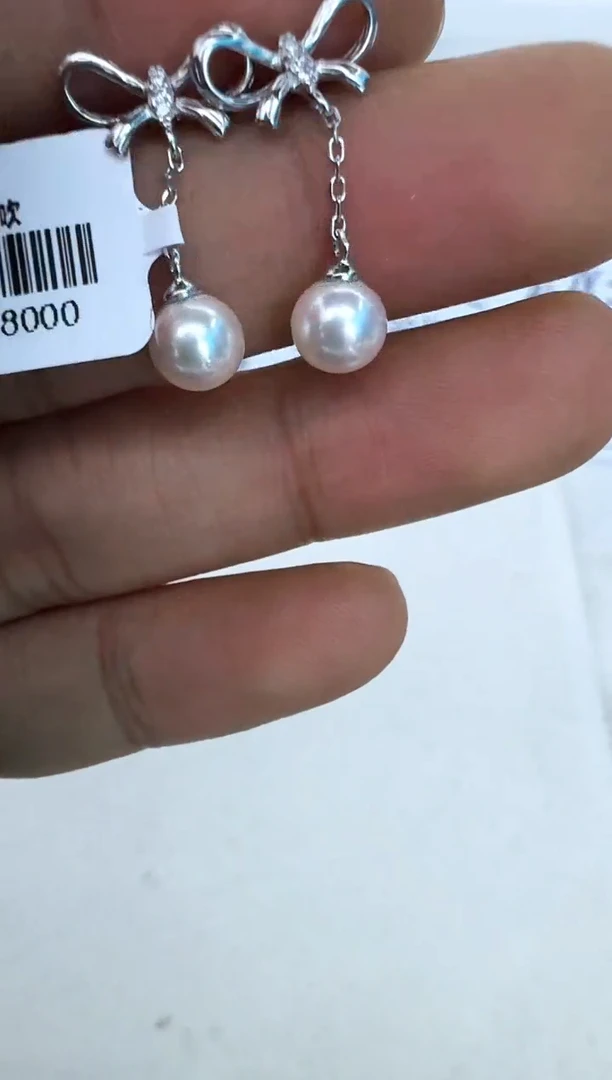 【闪购商品】海水珍珠耳饰银S925镶嵌耳钉