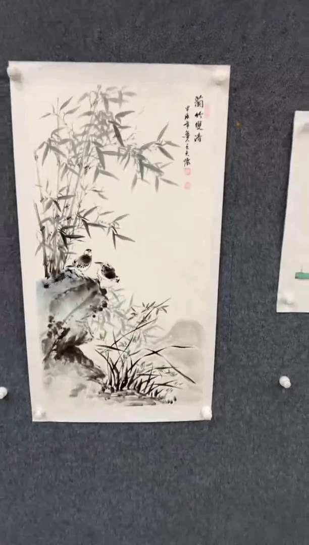 【闪购商品】国画2.7-王夫怀-三尺花鸟-014