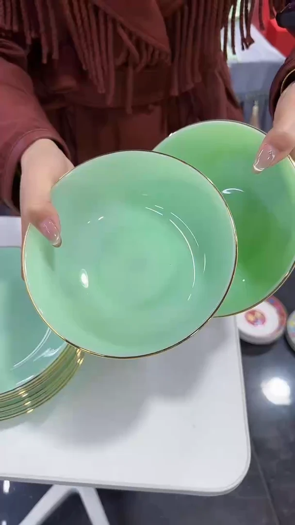 【闪购商品】瓷片 6.5英寸面碗2个景德镇陶瓷