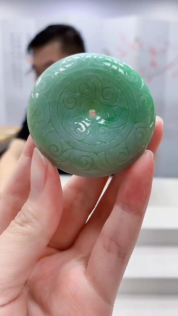 定制翡翠未镶嵌5153zm-毛货挂件扣子44