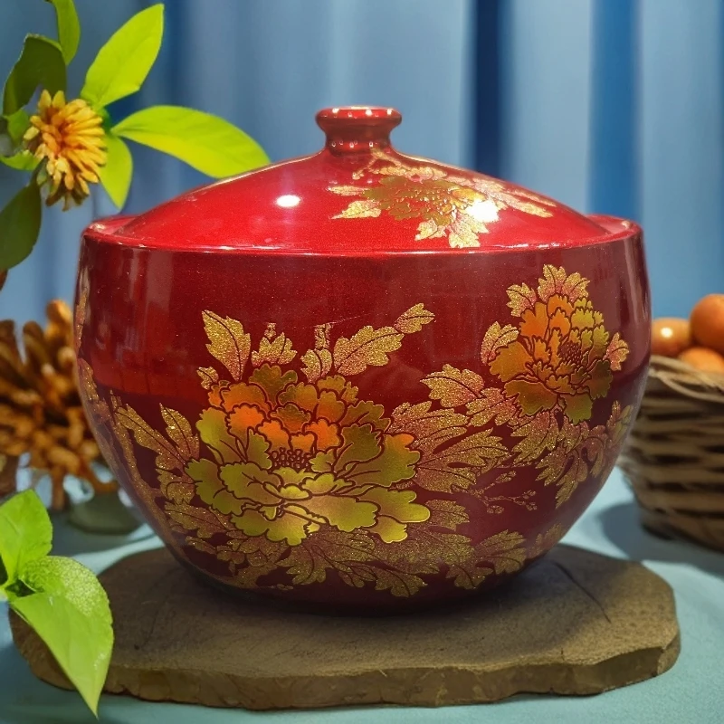 花开富贵3斤装储物罐