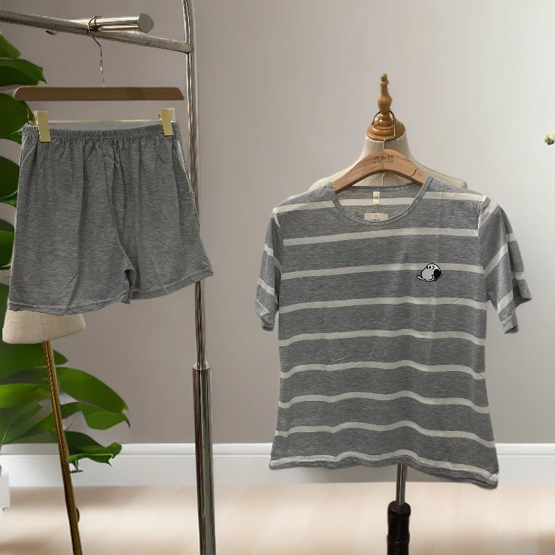 F103  夏季休闲儿童家居服套装（logo随机发）