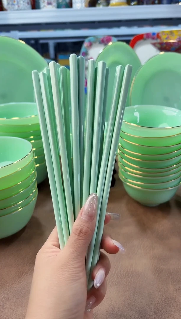 玉瓷筷子十双餐具