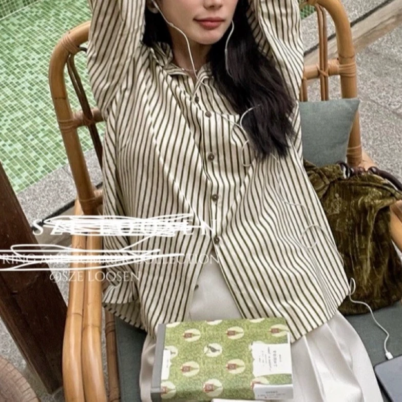 21080春季新品条纹衬衫