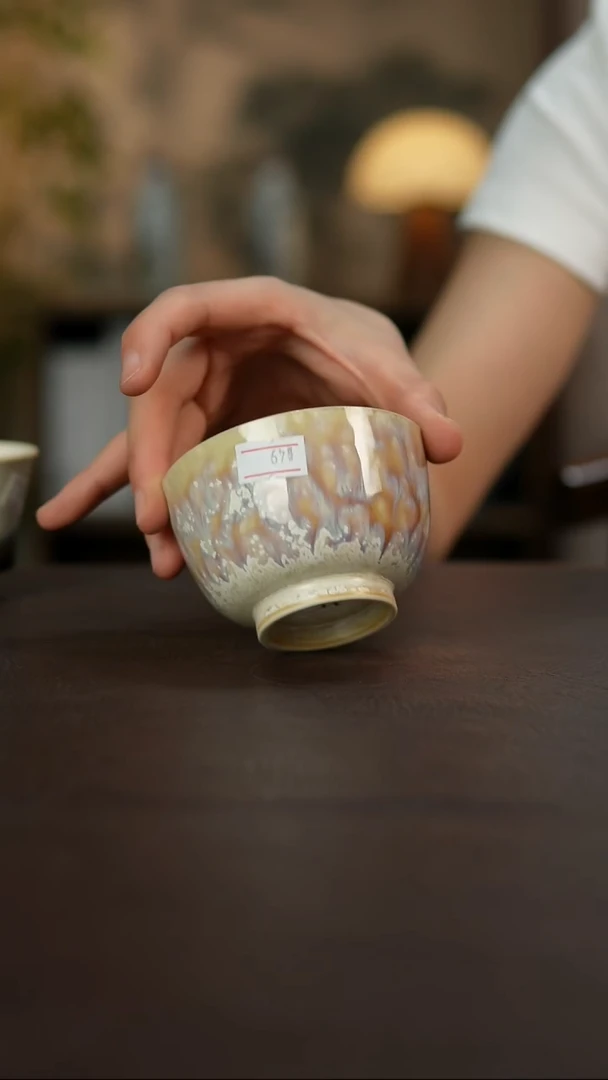 杯景德镇陶瓷杯碗柴烧多人