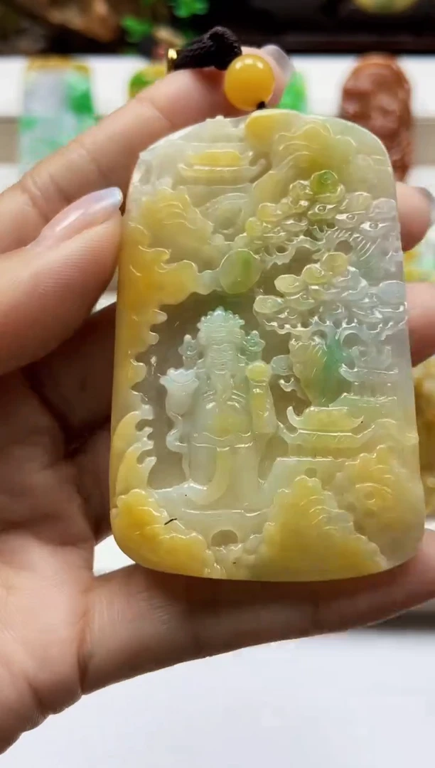 颈饰未镶嵌翡翠翡翠A货