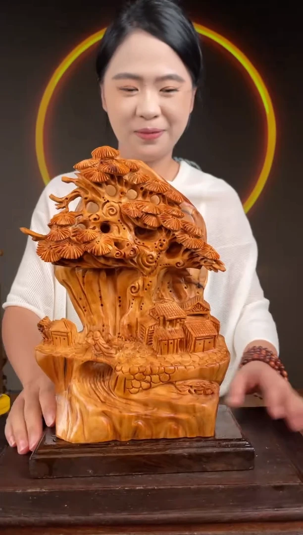 柏木（崖柏）手工摆件,先抢先得! 编号:127